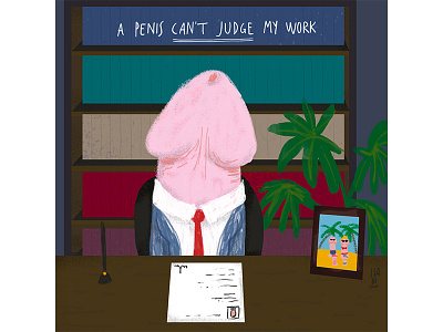 A penis can't judge my work art artfair artist illustration isabellabersellini isabi8