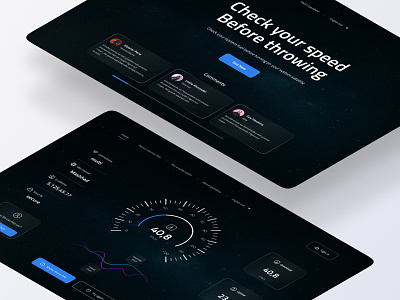 Internet Speed Test🚀 - Website app branding design graphic design redesign ui ux web