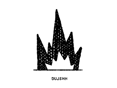 Dujshhh black black and white branding design drawing flat hand drawn illustration line art white