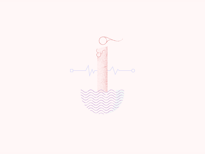 Kingdom By the Sea design drawing flat illustration line art pink poem purple vector