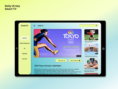 [Daily UI] 025. Smart TV