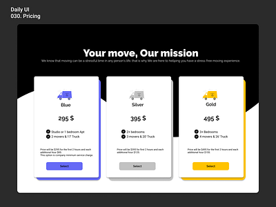 [Daily UI] 030. Pricing appdesign blackandwhite cleandesign design modern pricing simple ui uiux