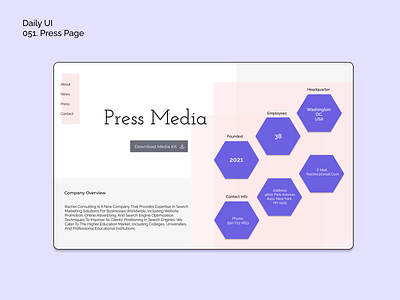 [Daily UI] 051. Press page