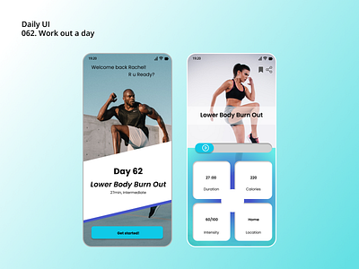 [Daily UI] 062. Work out a day