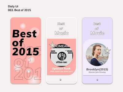 [Daily UI] 063. Best of 2015