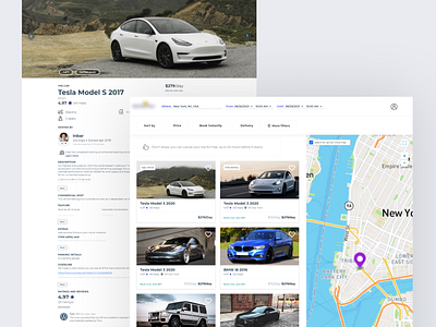 Luxury Car Renting Website adobe xd car renting website minimal rental ui ui design web design website