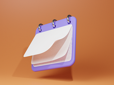 3D Calendar icon - Blender 3dicons blender icondesign