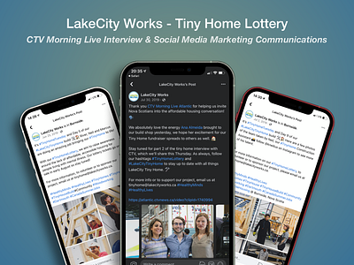 LakeCity Works — Tiny Home Lottery (Communications) communications facebook marketing social media