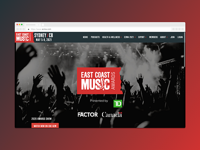 ECMA — Website Design (Home Page)