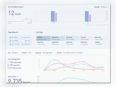 Customer Support Analytics Report analysis analytics dashboard data visulization report report design reporting website