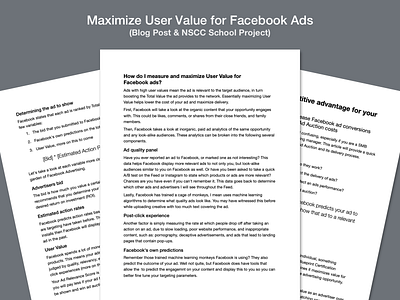 Maximize User Value for Facebook Ads — Blog Post