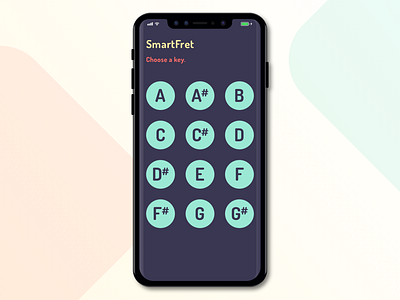 SmartFret – Keys Index app guitar ios ios 11 iphone iphone x mobile