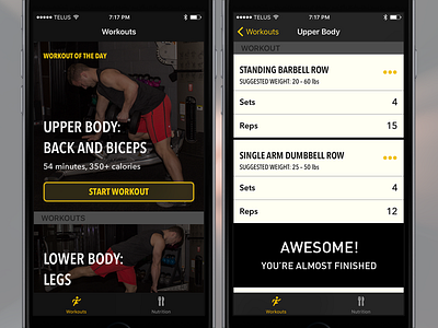 Limitless Fitness – iOS Prototype