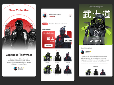 NFT App app design figma graphic design nft tribo ui ux