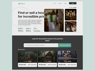 Real Estate Landing Redesign challenge template web