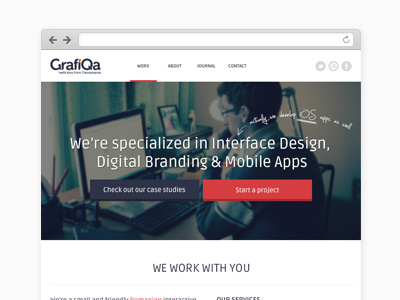 GrafiQa / Interactive Agency branding digital branding interface design ipad iphone logo design mobile apps responsive web design user experience user interface ux ui web design