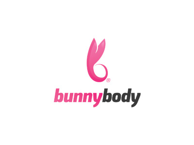 Bunny Body / Logo Design arm. bunny fitness logo design muscle rabbit