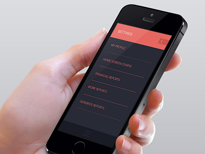 LanceApp / Settings app iphone iphone app ux wireframe