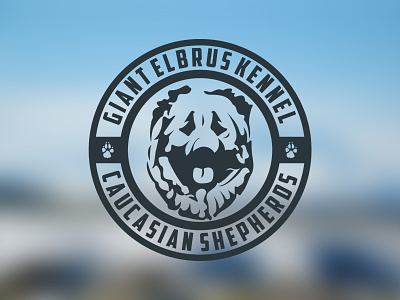 GIANT ELBRUS KENNEL / Logo Design breeder caucasian caucasian shepherd dog elbrus giant kennel
