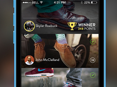 popAD - Showcasing the winner ad ads app interface ios iphone popad ui