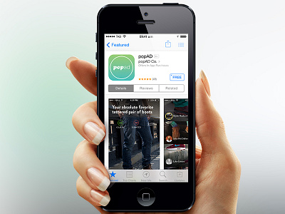 popAD - iOS Icon ad ads app appstore icon interface ios iphone popad ui