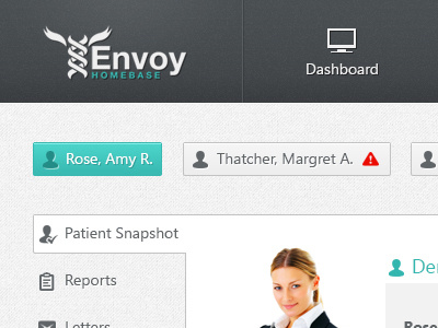 Envoy Web App - Dashboard #2 dashboard envoy health pharmacy ui user interface web webdesign website