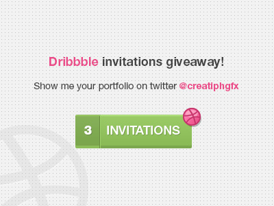 Dribbble invitations giveaway!