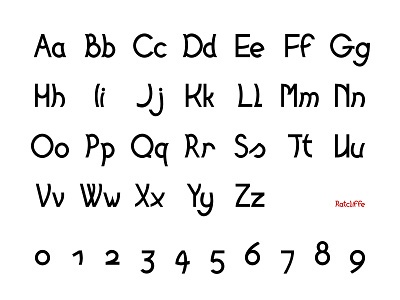 Ratcliffe font