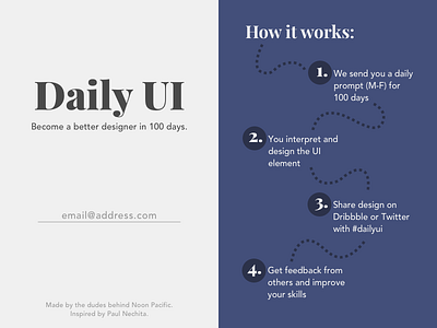 100 Redesign Daily UI Landing Page 100 dailyui redesign landing page