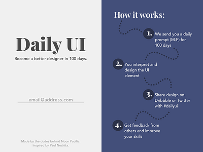 100 Redesign Daily UI Landing Page