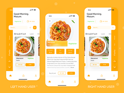 FOOD BYTE + bright color details fast sort food minimal mobile money pizza royaltypoint smartphone sort ux uxui yellow