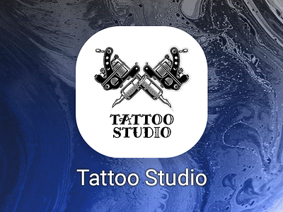 Icon App | Tattoo Studio branding design illustration logo product design rzddesign ui ux