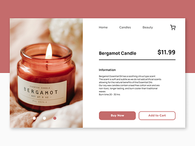 Daily UI #12 - E-Commerce Shop candles daily ui 012 daily ui 12 dailyui dailyui 012 dailyui012 dailyuichallenge design ecommerce design ui design uidesign