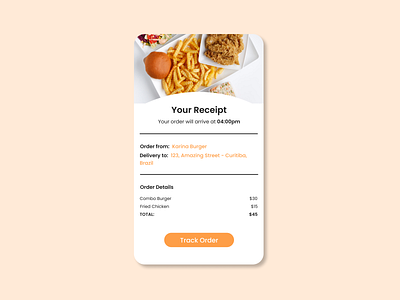 Daily UI #17 - Email Receipt