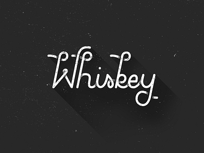 Whiskey custom type whiskey type typography