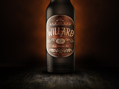 Willard Olde English Ale ale beer type typography