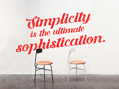 Simplicity minimal quote simplicity type typography