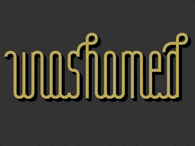 Unashamed script type typography