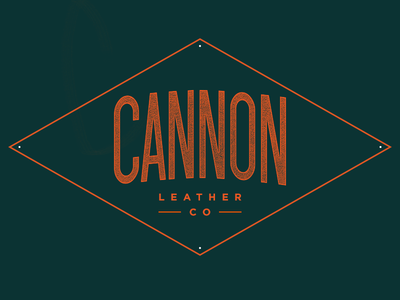 Cannon Leather Co. cannon leather logo