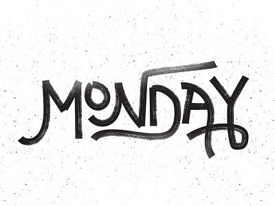 Monday monday type typography