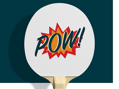 Pow! paddle ping pong pingpong pow table