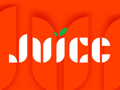 Orange Juice juice logo orange type