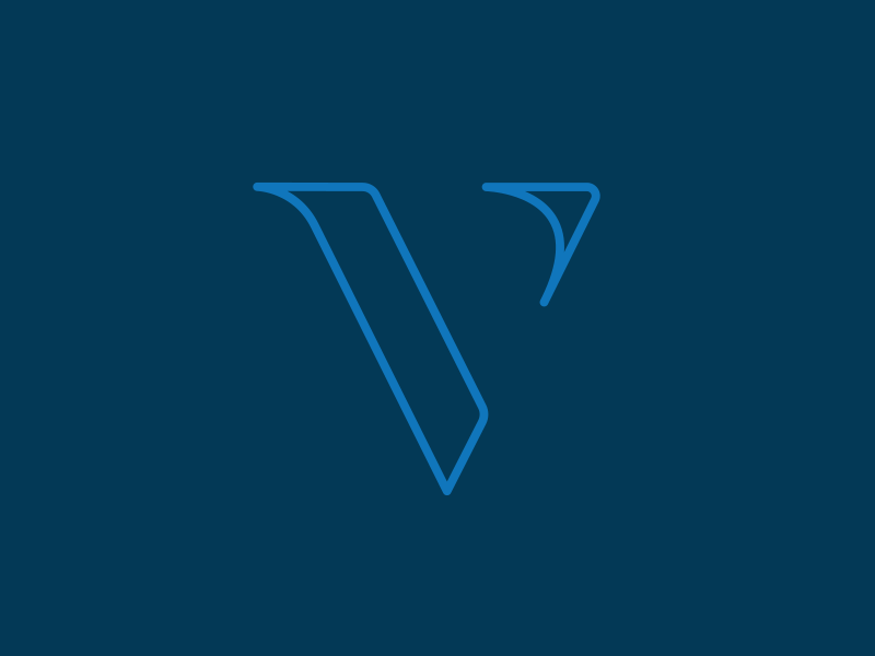 V blue digital letter lettering type typography v vector