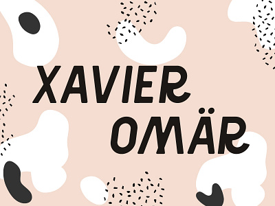Xavier Omar handwritten music name omar paper pattern pen texture type typography xavier