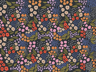 Ity Bitty Happy Floral design floral floralart illustration surfacepattern surfacepatterndesign surfacepatterndesigner wallart wallpaper