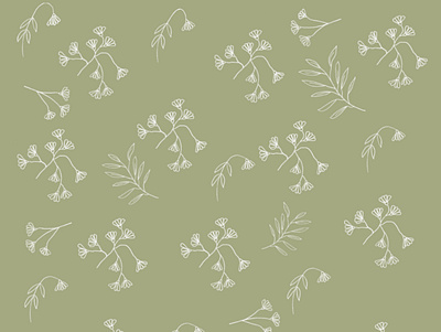Light Green Little Leaves design floral floralart illustration surfacepattern surfacepatterndesign surfacepatterndesigner wallart wallpaper
