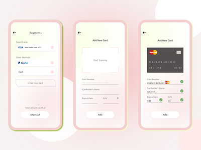 Payment Page - Daily UI challenge 002 addcard app creditcard design ideas paymentpage payments scancreditcard ui ux