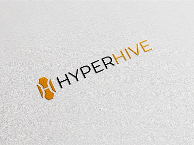 Hyper Hive Logo hive hyper letter h negative space