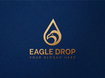 Eagle Drop Logo bird drop eagle water