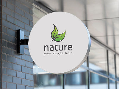 Nature Logo care green leaf leaves plants tree